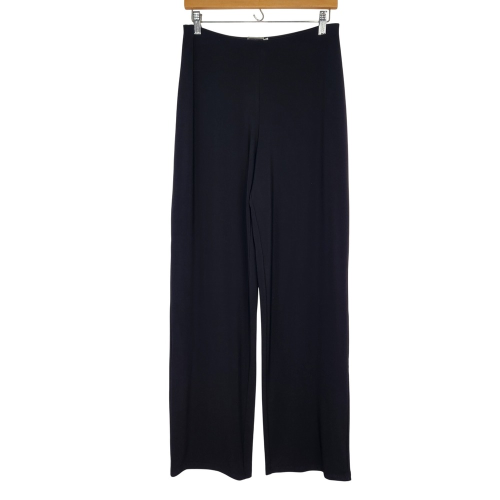 Sympli Womens Black Wide Leg Matte Jersey Pull On Pants Size 8 Canada